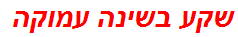 שקע בשינה עמוקה