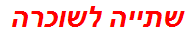 שתייה לשוכרה