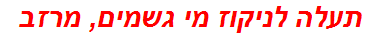 תעלה לניקוז מי גשמים, מרזב