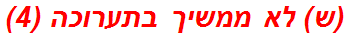 (ש) לא ממשיך בתערוכה (4)