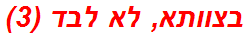 בצוותא, לא לבד (3)