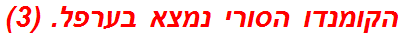 הקומנדו הסורי נמצא בערפל. (3)