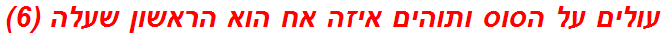 עולים על הסוס ותוהים איזה אח הוא הראשון שעלה (6)