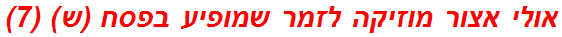 אולי אצור מוזיקה לזמר שמופיע בפסח (ש) (7)