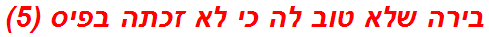 בירה שלא טוב לה כי לא זכתה בפיס (5)