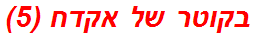 בקוטר של אקדח (5)