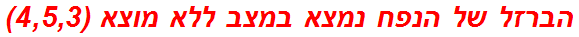 הברזל של הנפח נמצא במצב ללא מוצא (4,5,3)