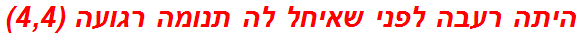 היתה רעבה לפני שאיחל לה תנומה רגועה (4,4)