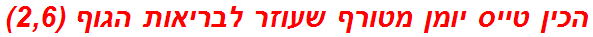 הכין טייס יומן מטורף שעוזר לבריאות הגוף (2,6)