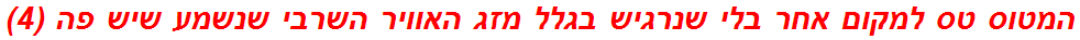 המטוס טס למקום אחר בלי שנרגיש בגלל מזג האוויר השרבי שנשמע שיש פה (4)