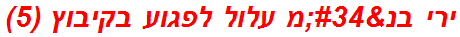 ירי בנ"מ עלול לפגוע בקיבוץ (5)