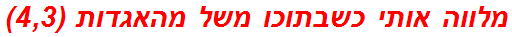 מלווה אותי כשבתוכו משל מהאגדות (4,3)