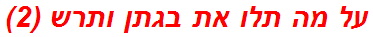 על מה תלו את בגתן ותרש (2)