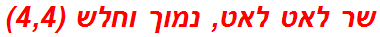 שר לאט לאט, נמוך וחלש (4,4)
