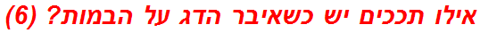 אילו תככים יש כשאיבר הדג על הבמות? (6)