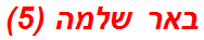 באר שלמה (5)