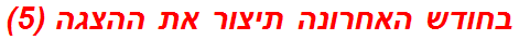 בחודש האחרונה תיצור את ההצגה (5)