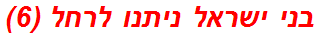 בני ישראל ניתנו לרחל (6)