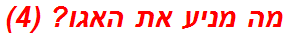 מה מניע את האגו? (4)