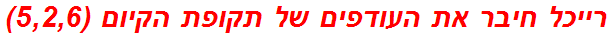 רייכל חיבר את העודפים של תקופת הקיום (5,2,6)