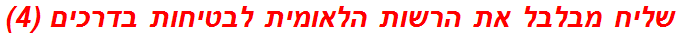 שליח מבלבל את הרשות הלאומית לבטיחות בדרכים (4)