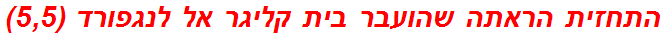 התחזית הראתה שהועבר בית קליגר אל לנגפורד (5,5)