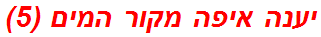 יענה איפה מקור המים (5)