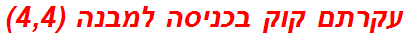 עקרתם קוק בכניסה למבנה (4,4)