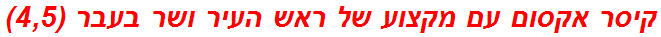 קיסר אקסום עם מקצוע של ראש העיר ושר בעבר (4,5)