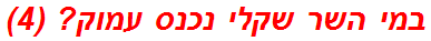 במי השר שקלי נכנס עמוק? (4)