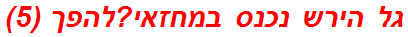 גל הירש נכנס במחזאי?להפך (5)