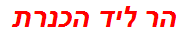 הר ליד הכנרת