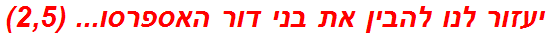 יעזור לנו להבין את בני דור האספרסו... (2,5)
