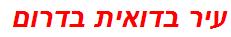 עיר בדואית בדרום