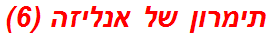 תימרון של אנליזה (6)
