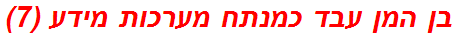 בן המן עבד כמנתח מערכות מידע (7)