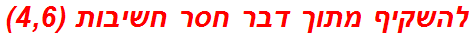להשקיף מתוך דבר חסר חשיבות (4,6)
