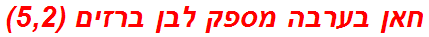 חאן בערבה מספק לבן ברזים (5,2)