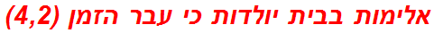 אלימות בבית יולדות כי עבר הזמן (4,2)