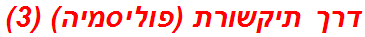 דרך תיקשורת (פוליסמיה) (3)