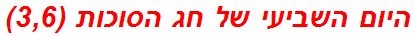 היום השביעי של חג הסוכות (3,6)