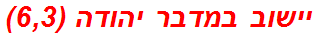 יישוב במדבר יהודה (6,3)