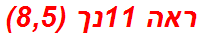 ראה 11נך (8,5)