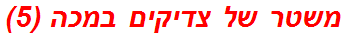 משטר של צדיקים במכה (5)