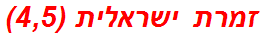 זמרת ישראלית (4,5)