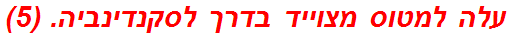 עלה למטוס מצוייד בדרך לסקנדינביה. (5)