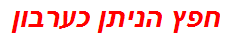 חפץ הניתן כערבון