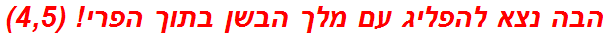 הבה נצא להפליג עם מלך הבשן בתוך הפרי! (4,5)