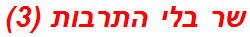 שר בלי התרבות (3)