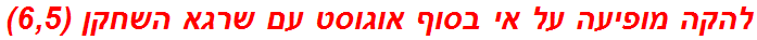 להקה מופיעה על אי בסוף אוגוסט עם שרגא השחקן (6,5)